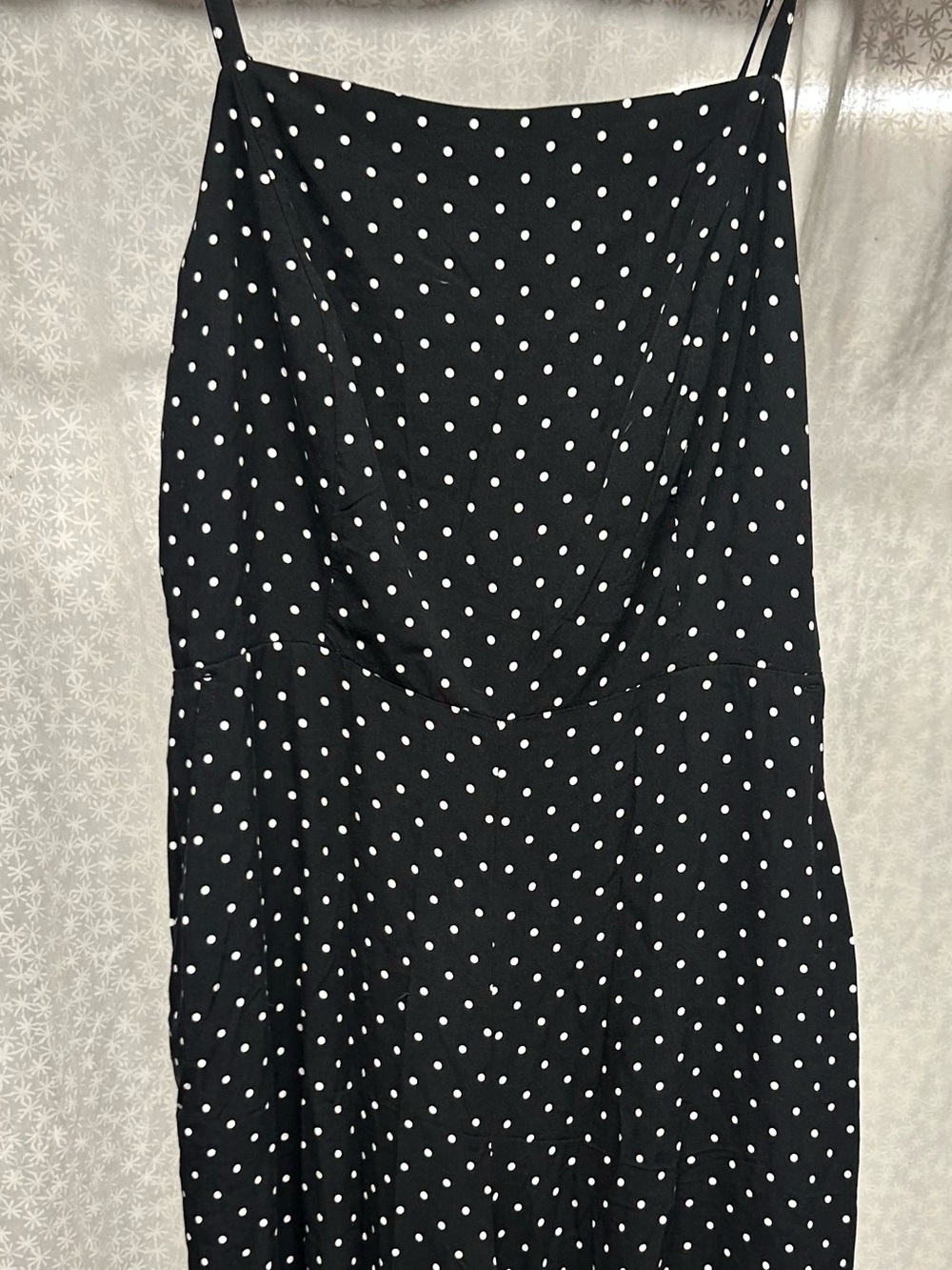 Black Polka Dot dress romper